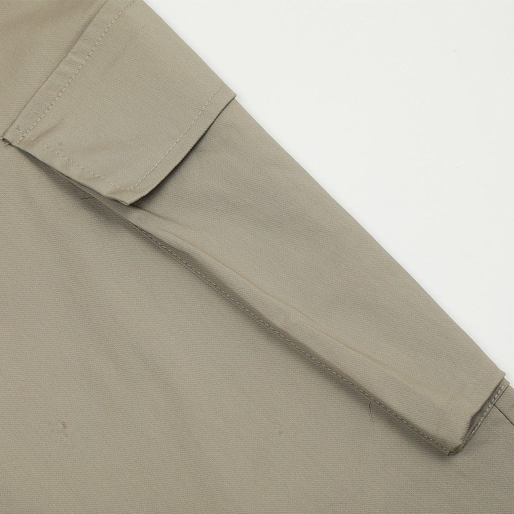 Men's Multi-pocket Straight Pleated Paratrooper Pants Overalls