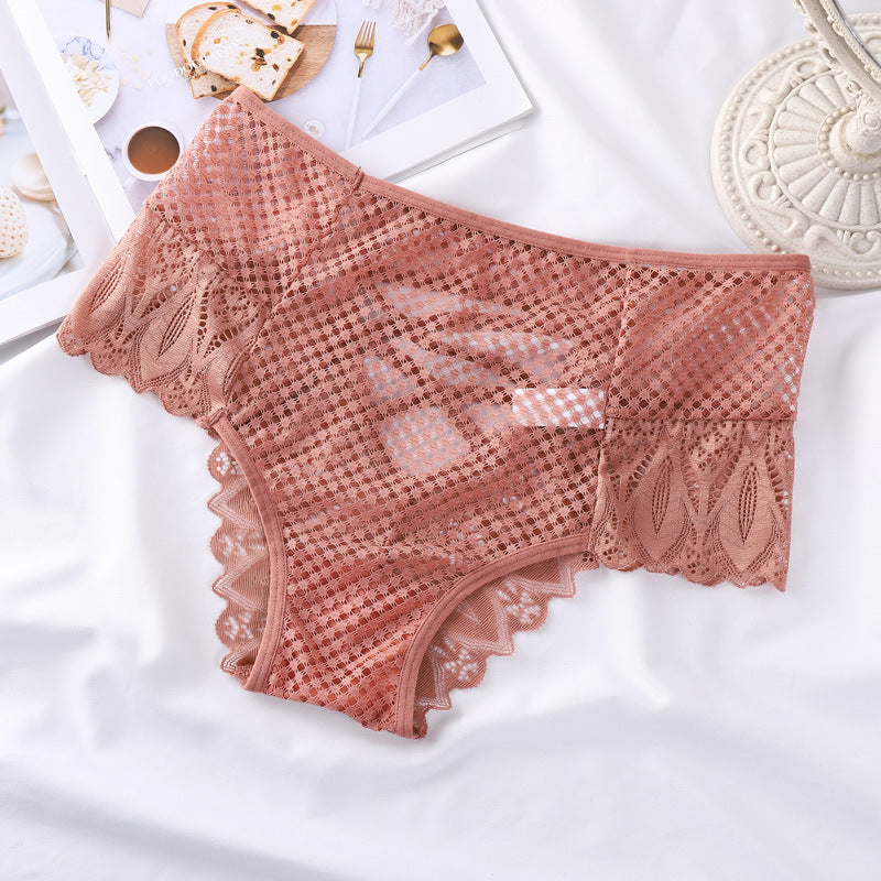 Women's Panties Lace Cross Strap Briefs