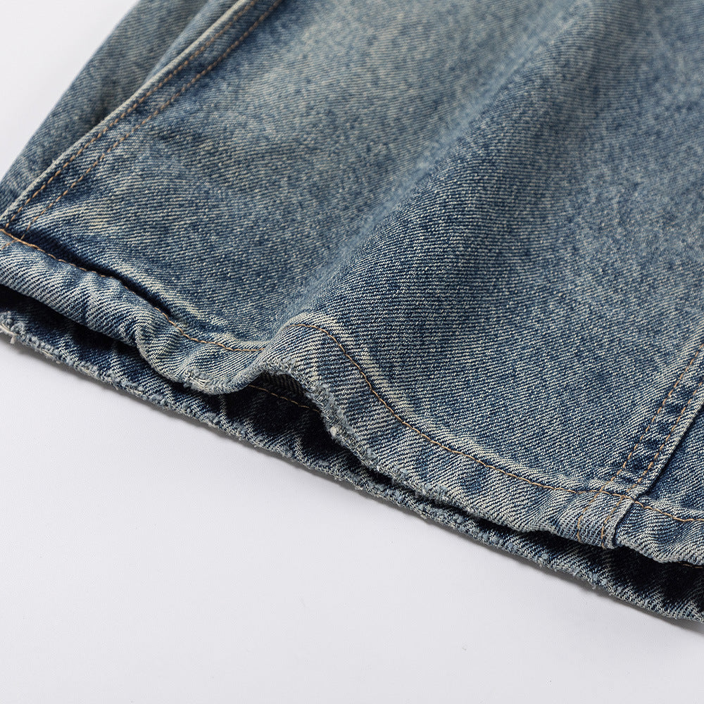 Men's American Washed White Jeans