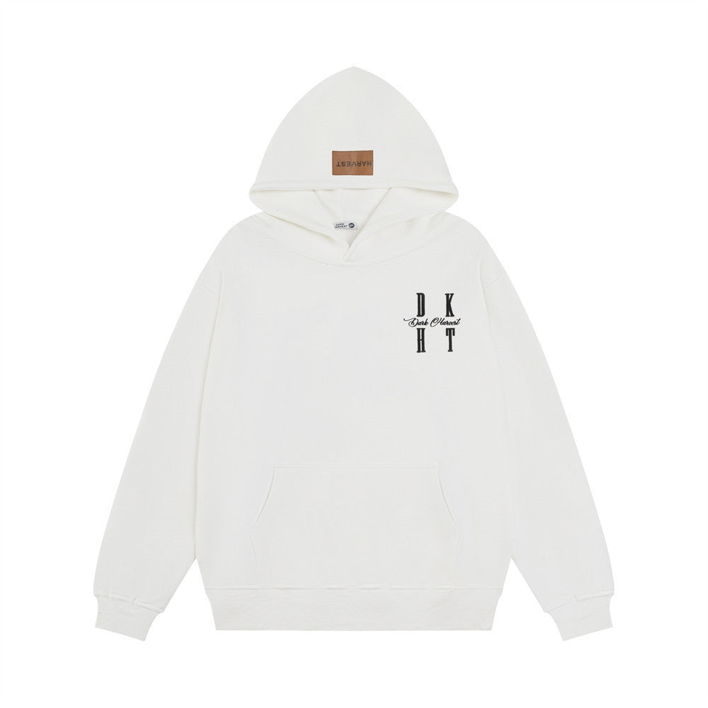 Loose Casual Letters Embroidered Hoodie