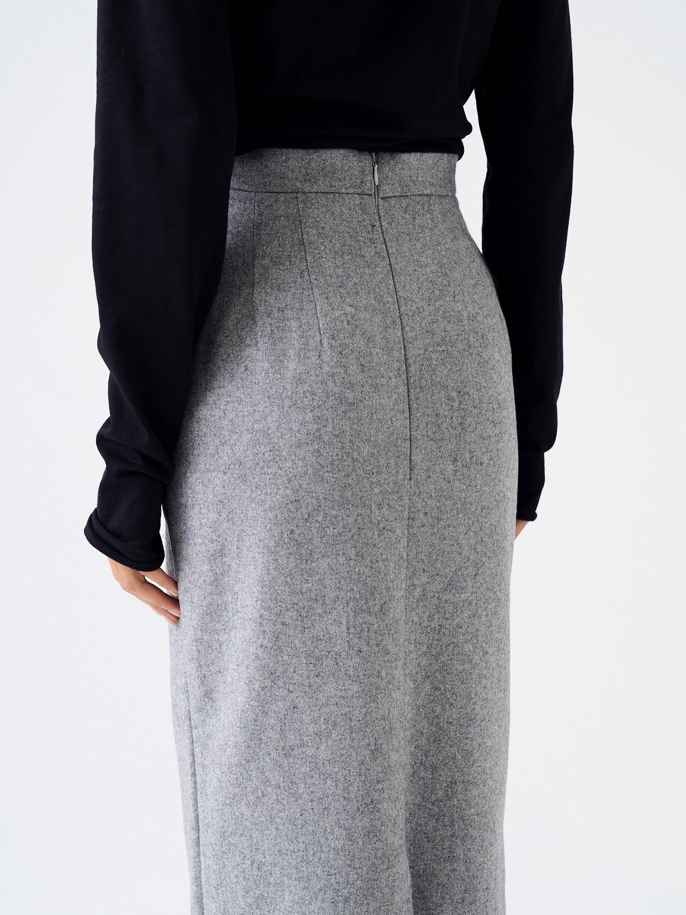 Solid Color Maxi Skirt
