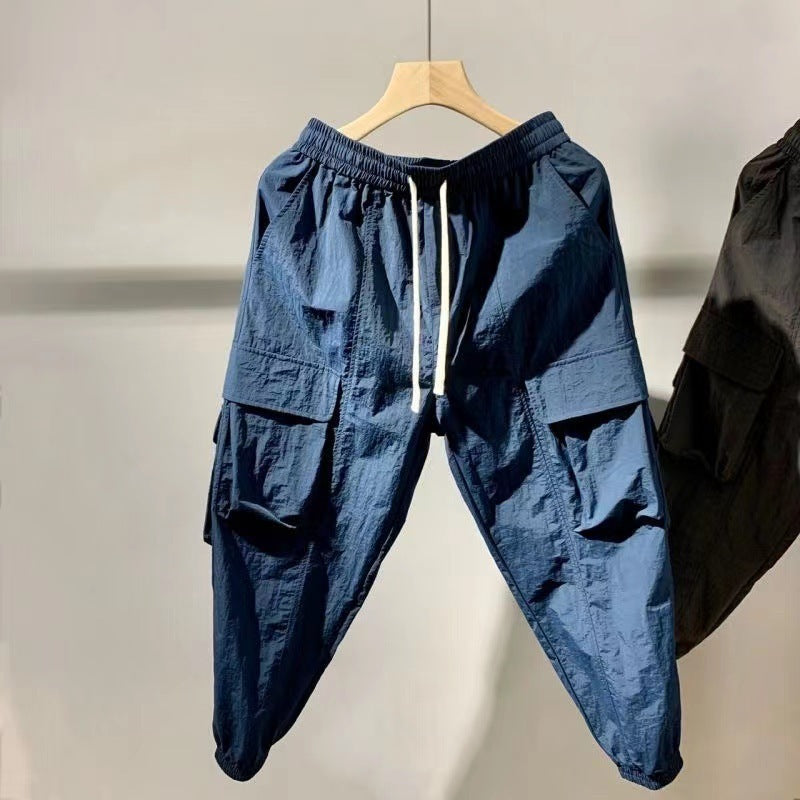 Fashion Personality Men's Thin Simple Overalls