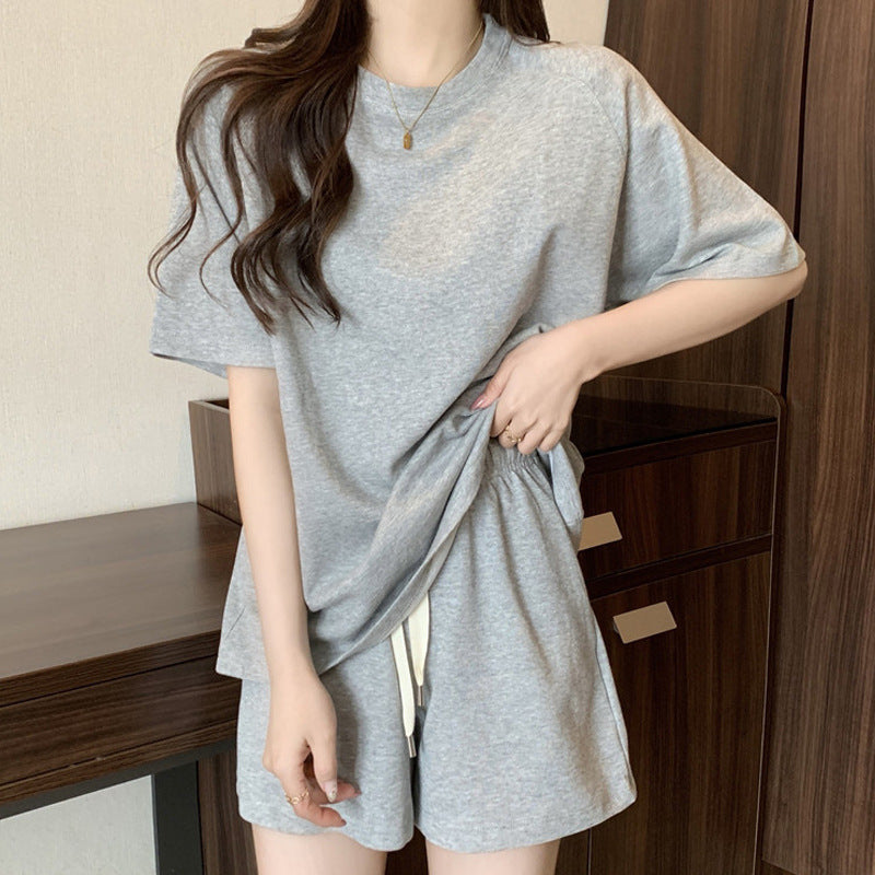 All-matching Solid Color Two-piece Set