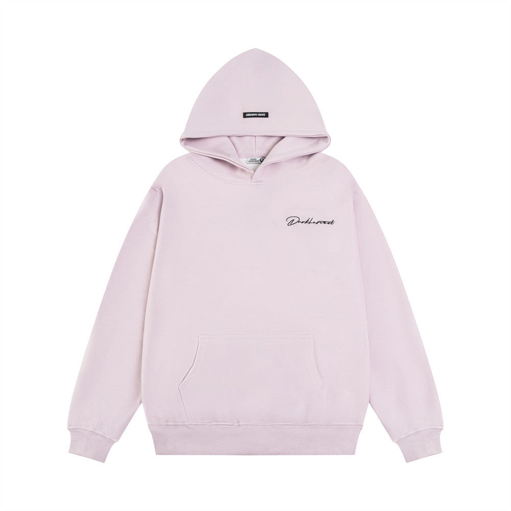 Loose Casual Letters Embroidered Hoodie