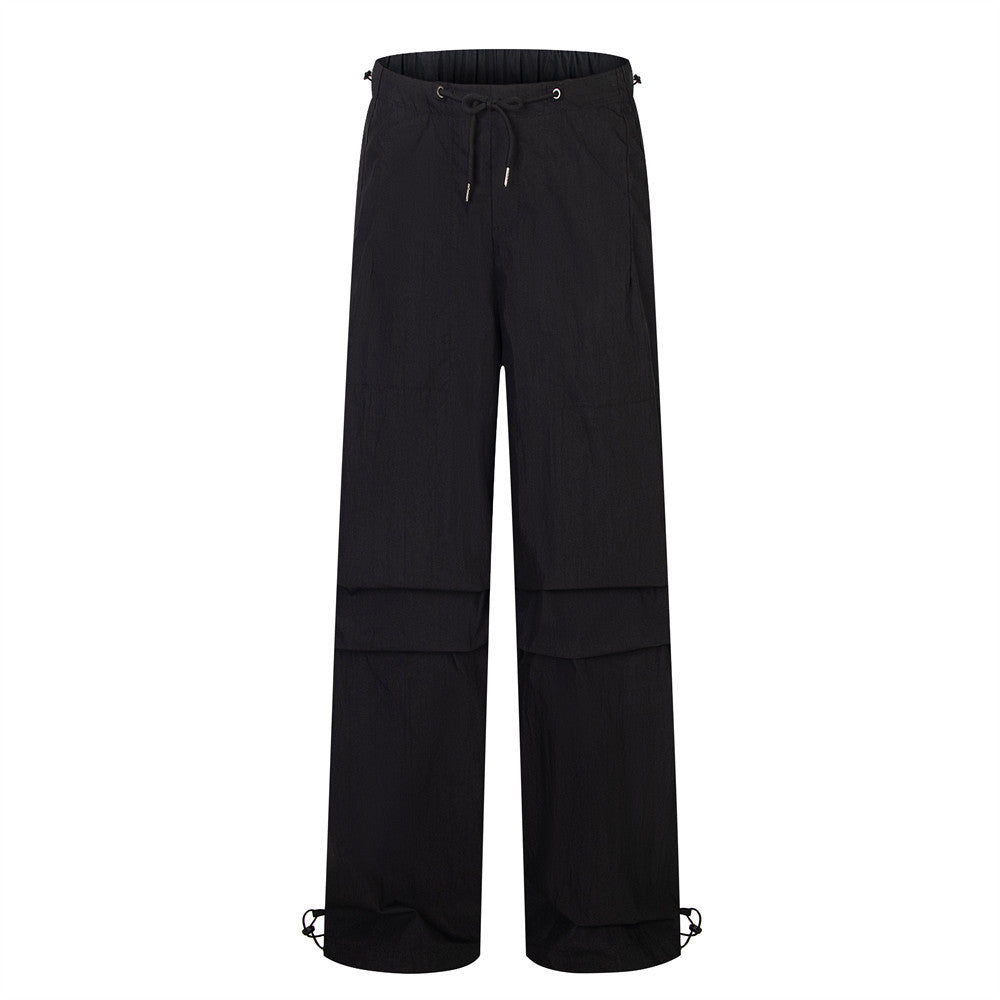 Vibe Fashion Brand Pleated Umbrella Casual Trousers For Men