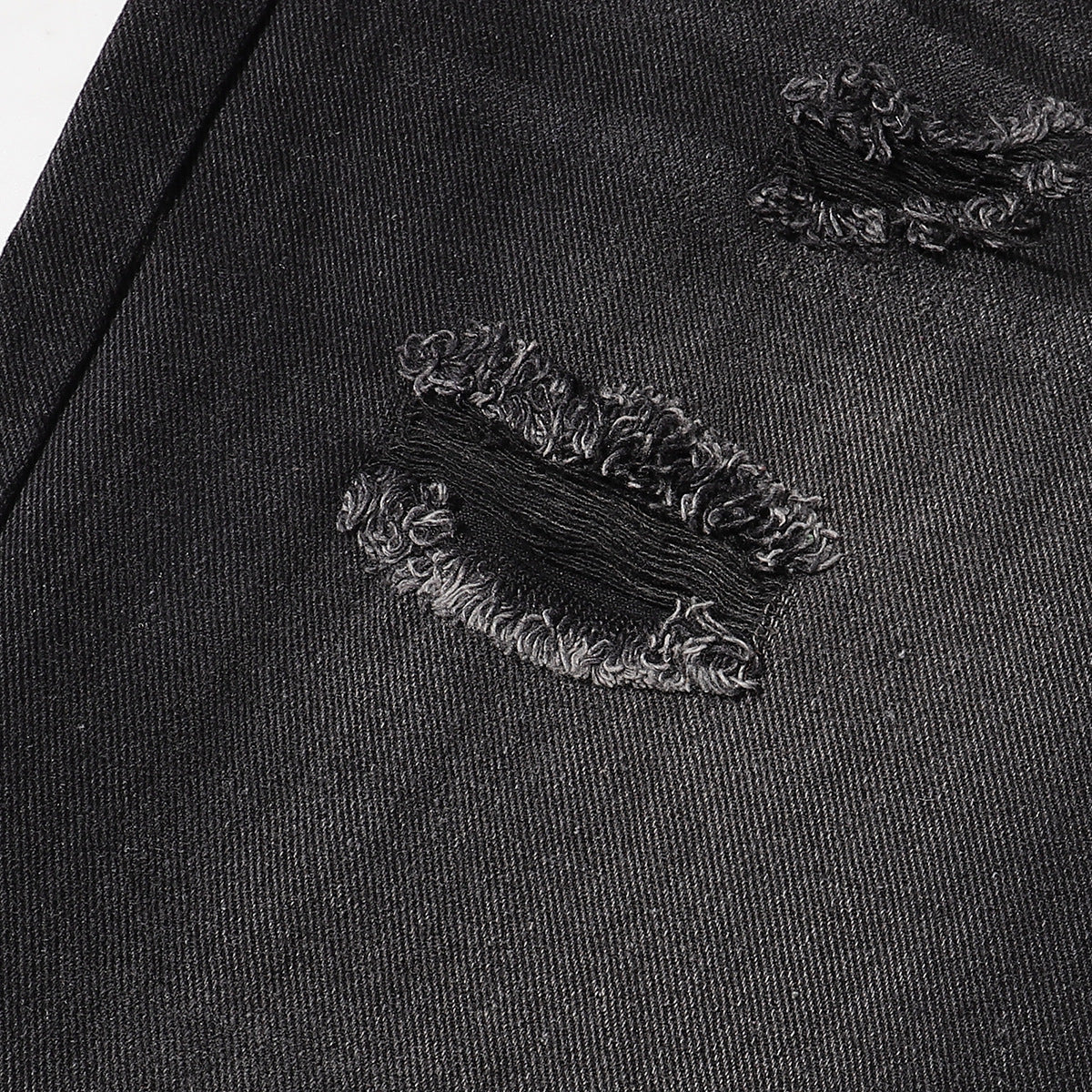 High Street Ripped Cool Washing Denim Trousers