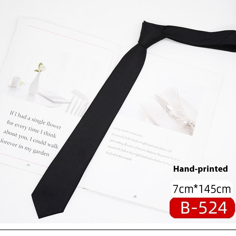 JK Tie Black Gray Plaid Striped Girl Bow