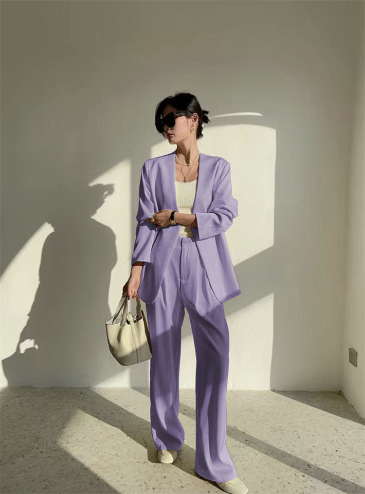 Casual Temperament Twinset Spring And Autumn Women's Suit