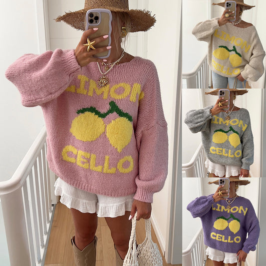 Loose Cardigan Casual Brocade Sweater