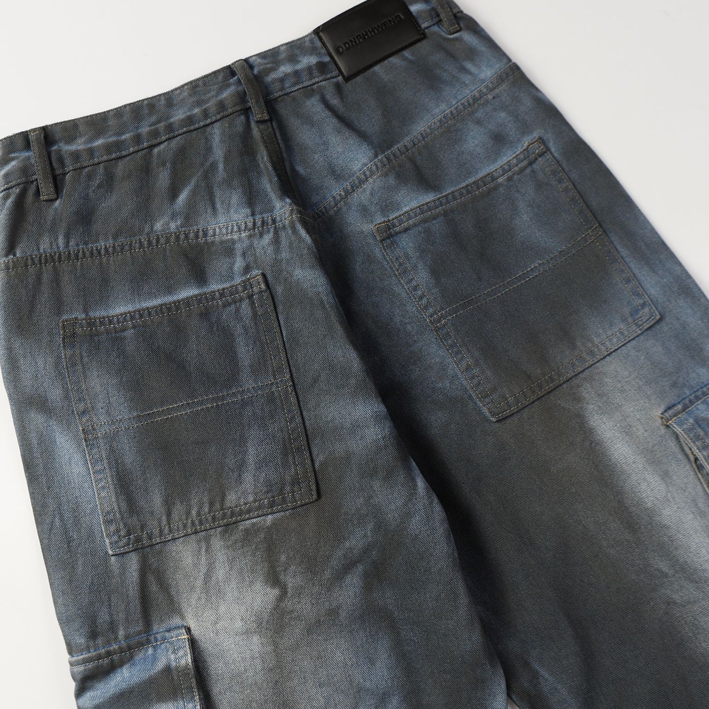 Maychao High Street Personalized Washing Overalls Denim Trousers