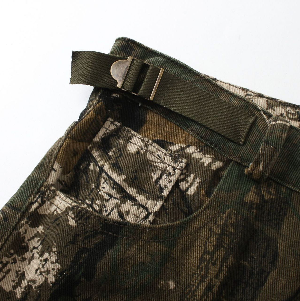 Real Shot American Street Fashion Personality Camouflage Loose Trousers