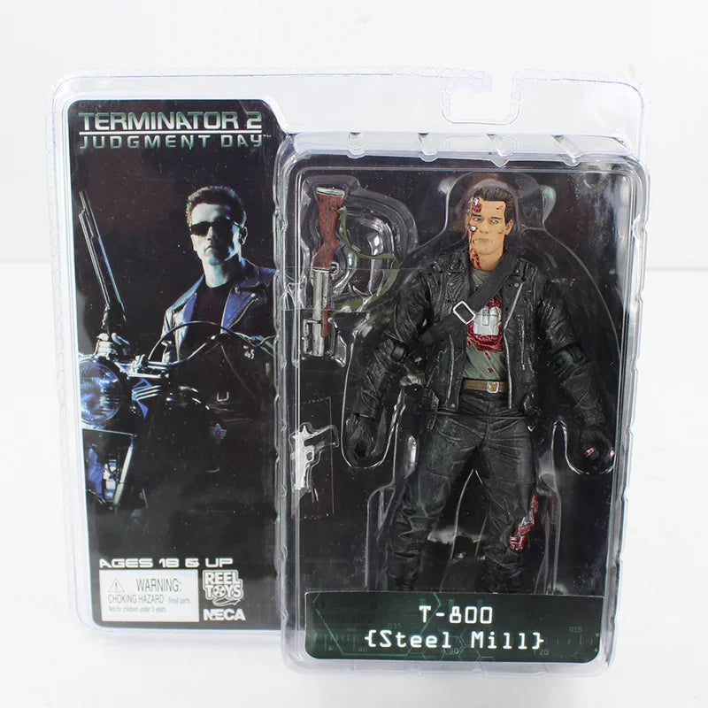 NECA the Terminator T-800 T-1000 Endoskeleton PVC Action Figure Collectible