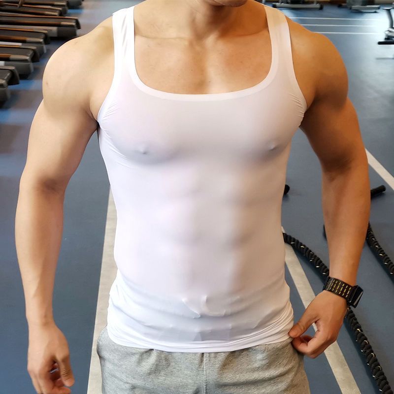 Exercise Sleeveless Men's Quick-drying Breathable Ice Silk Vest