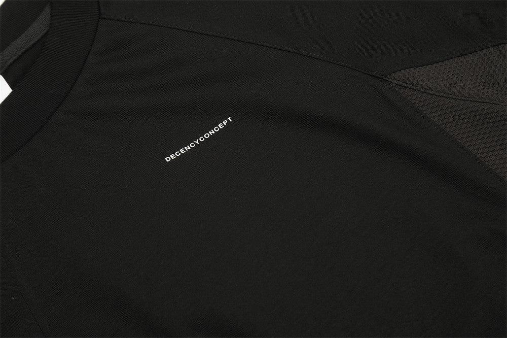 Men's Patchwork Short-sleeved Breathable Sweatshirt