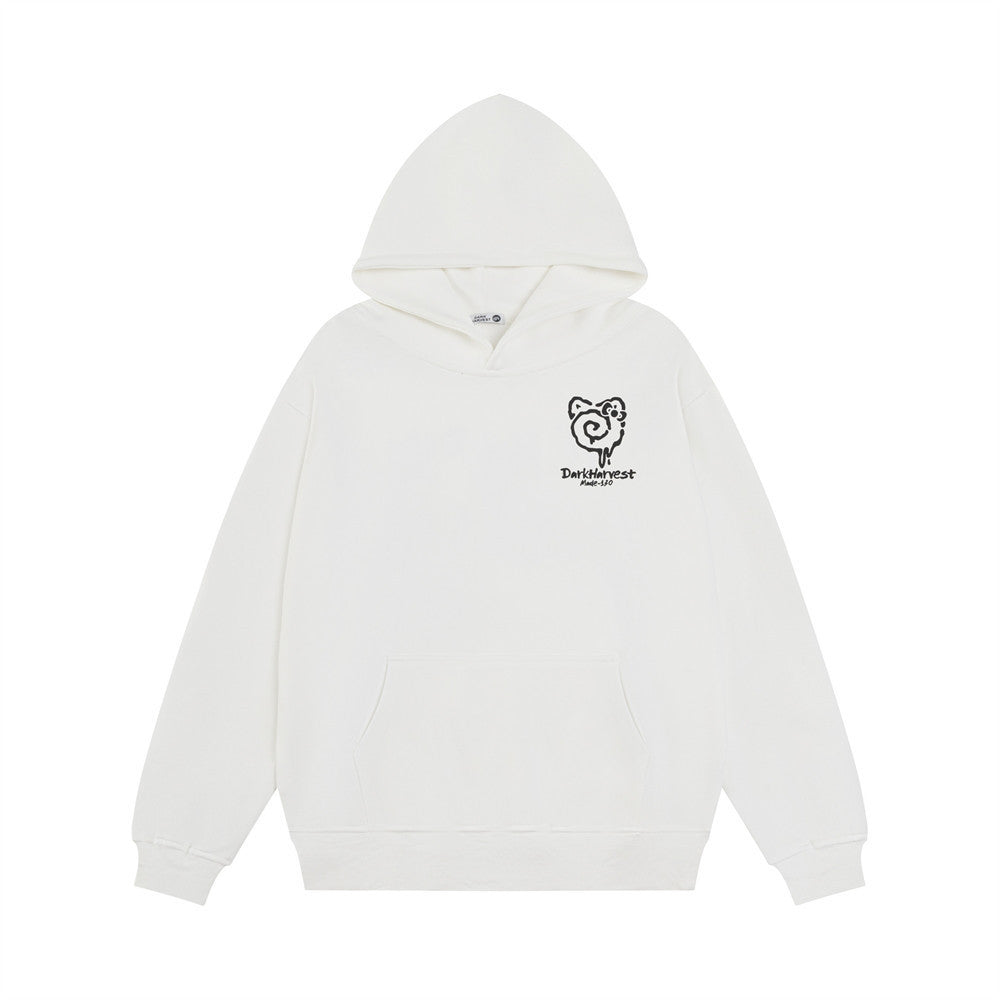 Fashion Personality Cartoon Printed Hoodie Men