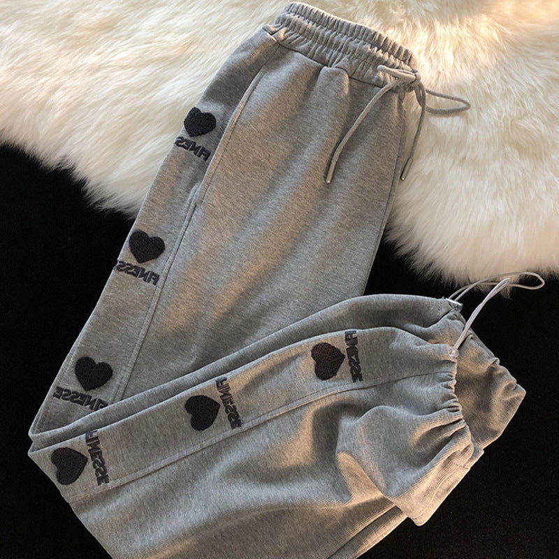 High Waist Wide Leg Loose Ankle-tied Long Pants
