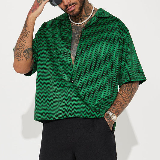 Men's Fashion Individual Casual Loose Top Shirt