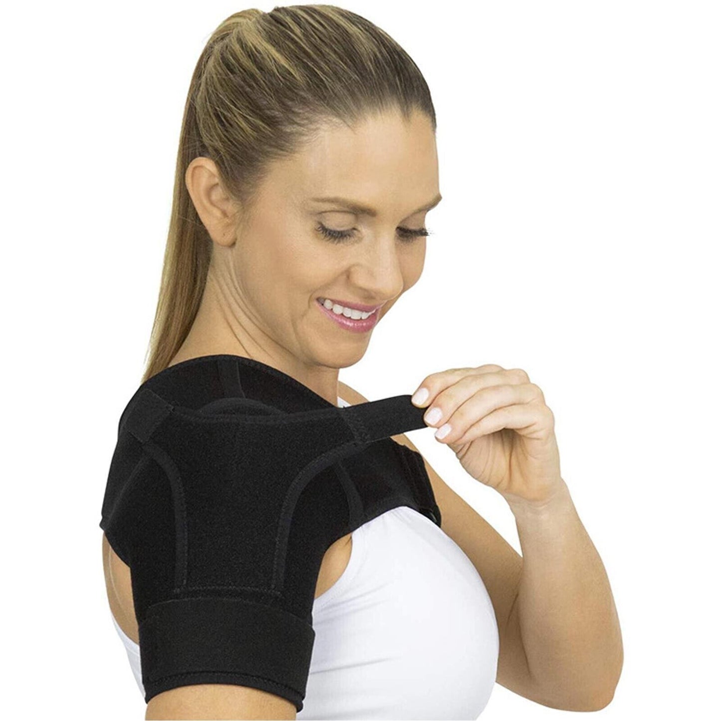 Left And Right Shoulder Brace Rotator Cuff Support Injury Dislocate Compression Stra