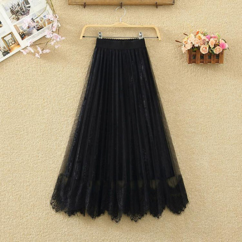 Pleuche Pleated Skirt Women's Autumn And Winter