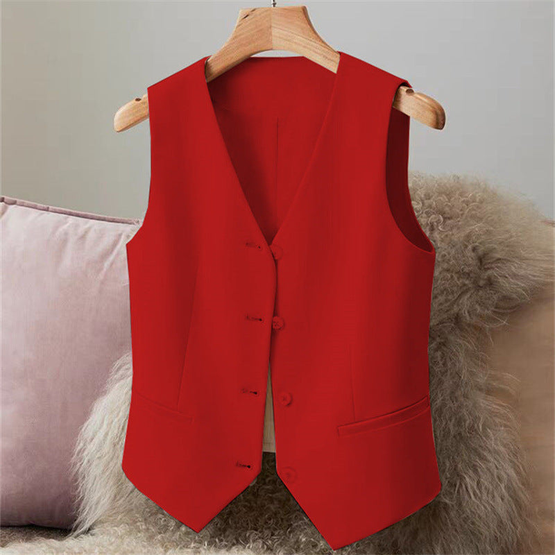 Slim Fit Sleeveless Short Waistcoat Jacket