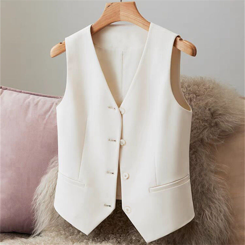 Slim Fit Sleeveless Short Waistcoat Jacket