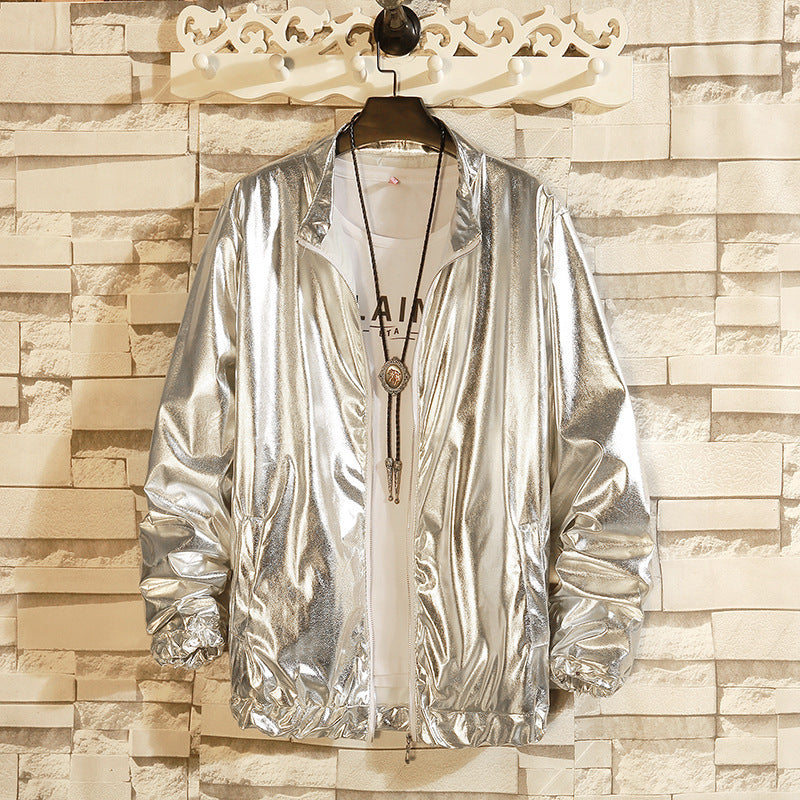 Solid Color Baggy Glossy Performance Wear Coat