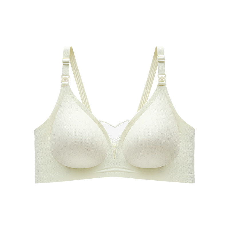 Pregnant Women's Wireless Lace Seamless Bras