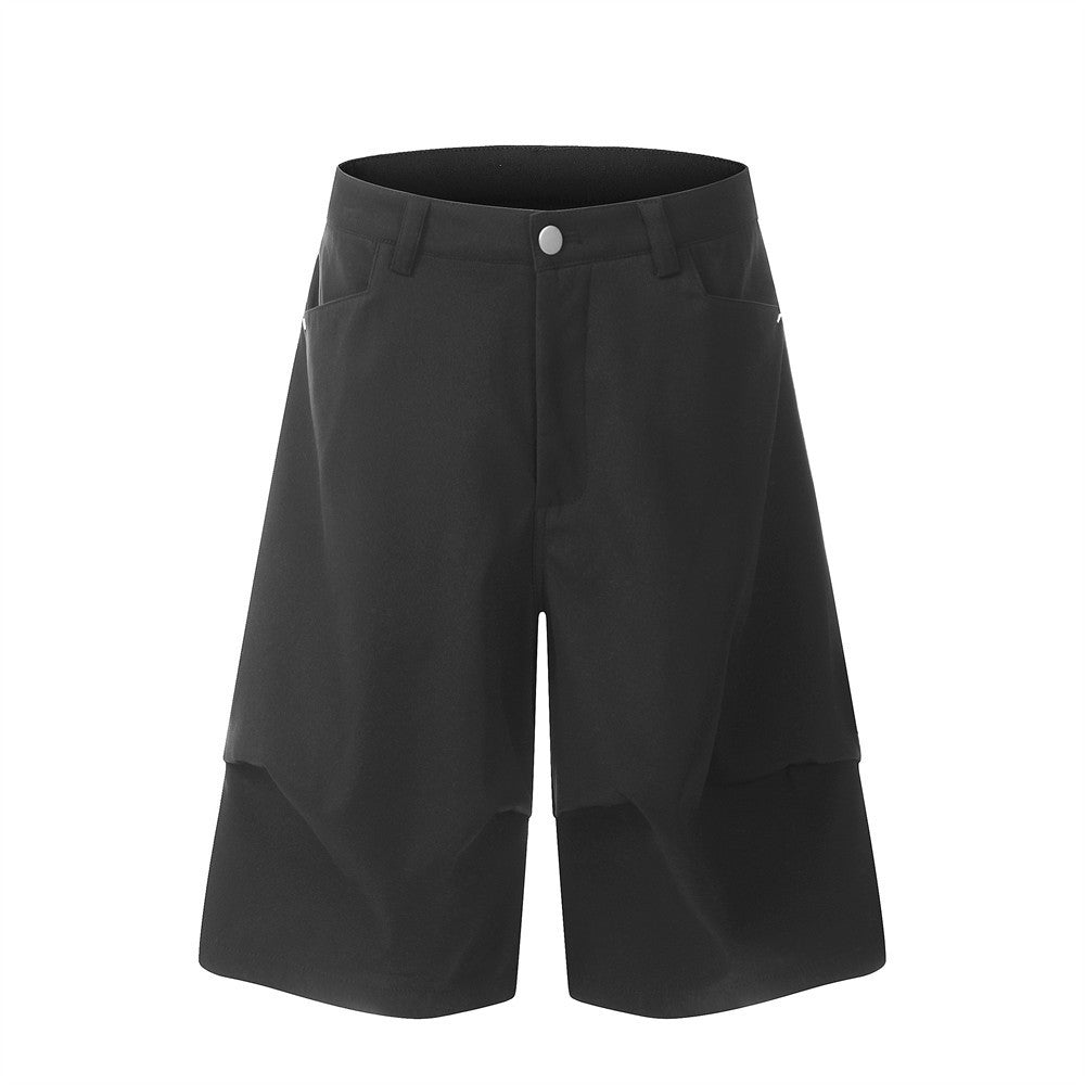 Men's Street Mechanical Style Loose Straight Casual Cropped Pants
