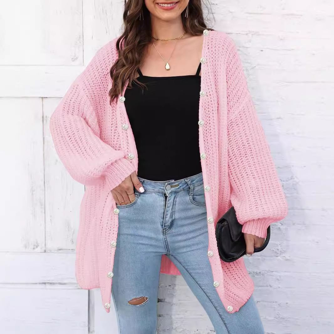 Women's Thick Coat Thick Needle Woven Sweater