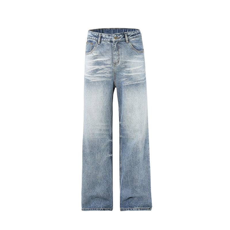Washed Cat Beard Distressed Light Blue Skinny Jeans