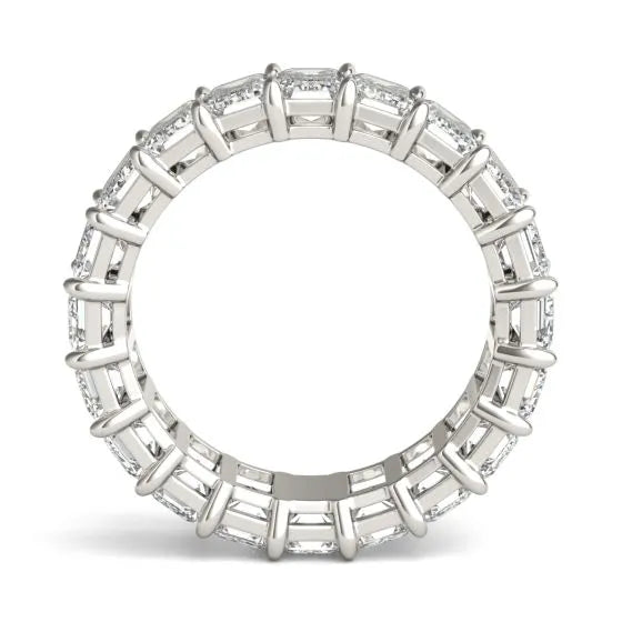 6 1/4 CTW Emerald Lab Grown Diamond  14K White Gold (G-Vs)