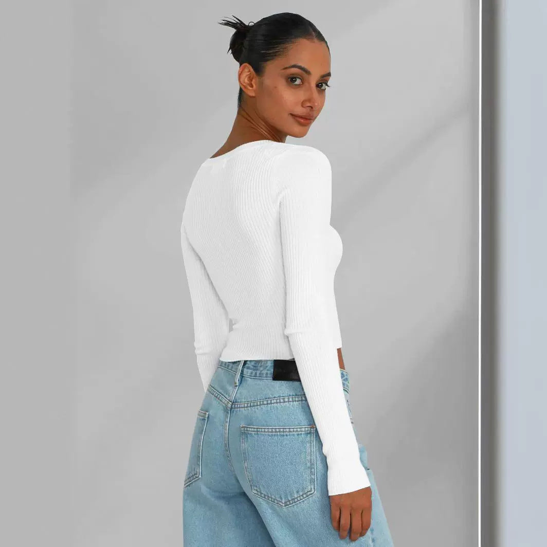 Top Summer Women's Design Long-sleeved Sweater