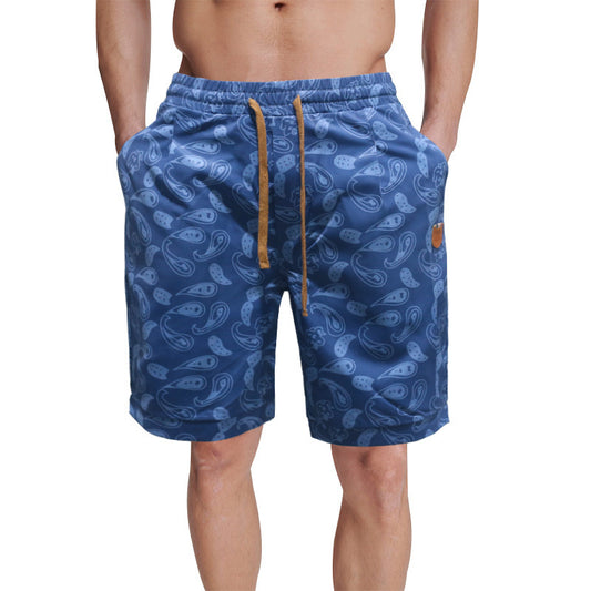 Polyester Casual Shorts Men's Loose