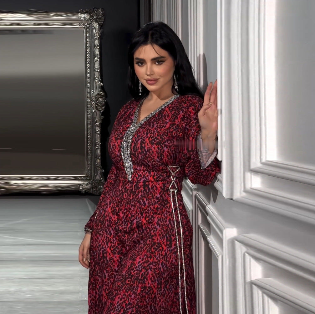 Women's Fashion Personalized Arabic Print Dress