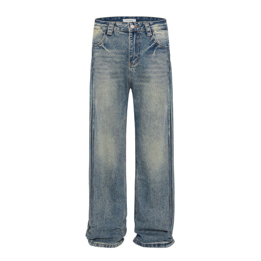Men's American Washed White Jeans
