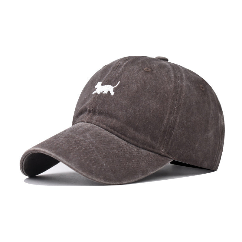 Washed-out Vintage Sun Hat Female Curved Brim Distressed