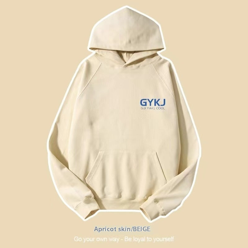 Women's Letter Printed Loose Cotton Hoodie