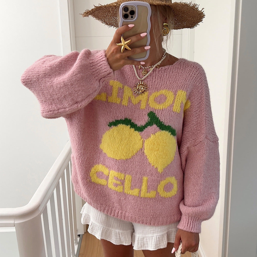 Loose Cardigan Casual Brocade Sweater