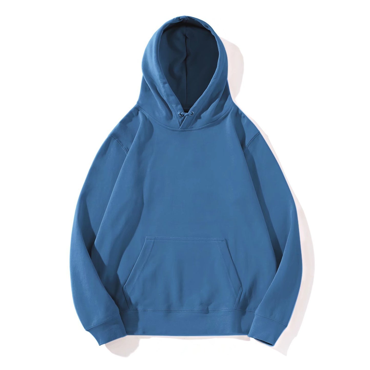 Solid Color Hoodie Men's Basic Style Plus Size Long-sleeved Hooded Sweater