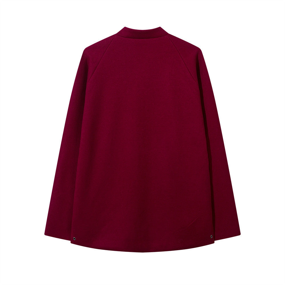 Chinese Style Buckle Stand Collar Casual Tang Suit Coat Men