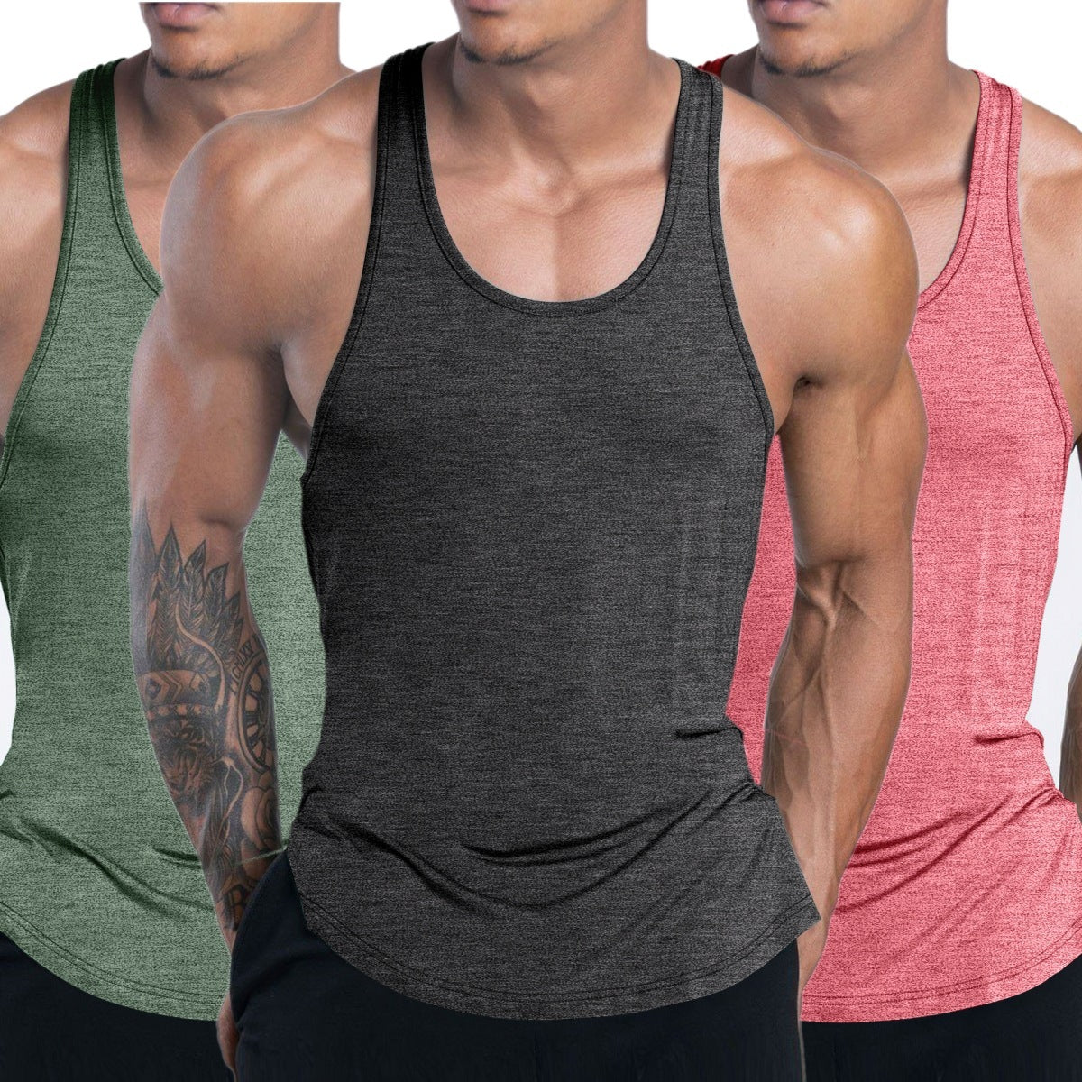 I-shaped Men's Exercise Workout Quick-drying Vest
