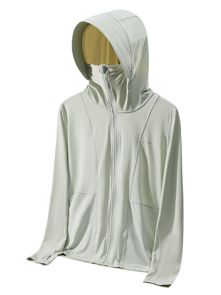 Cloud Raw Yarn Ice Silk Sun Protection Clothing Female UV Protection Sunscreen Fishing Suits Male
