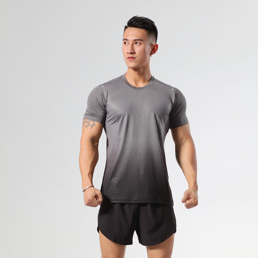 New Workout Sweat Breathable Stretch Sports Quick-drying Top Sports Short Sleeve
