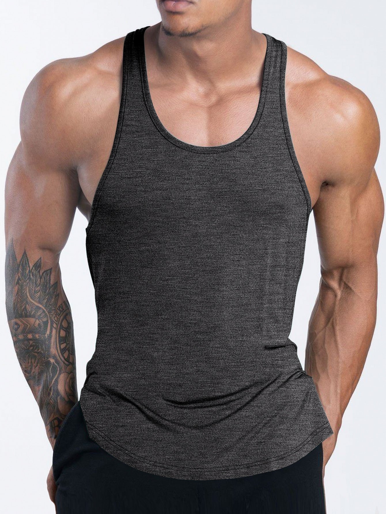 I-shaped Men's Exercise Workout Quick-drying Vest