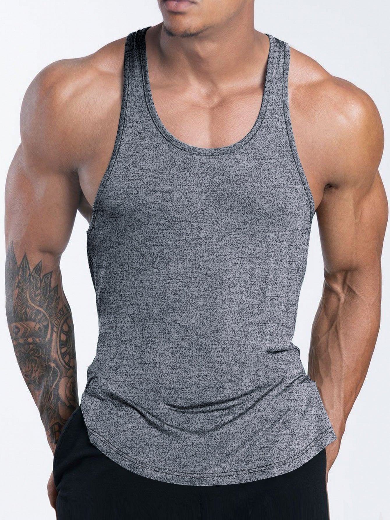 I-shaped Men's Exercise Workout Quick-drying Vest