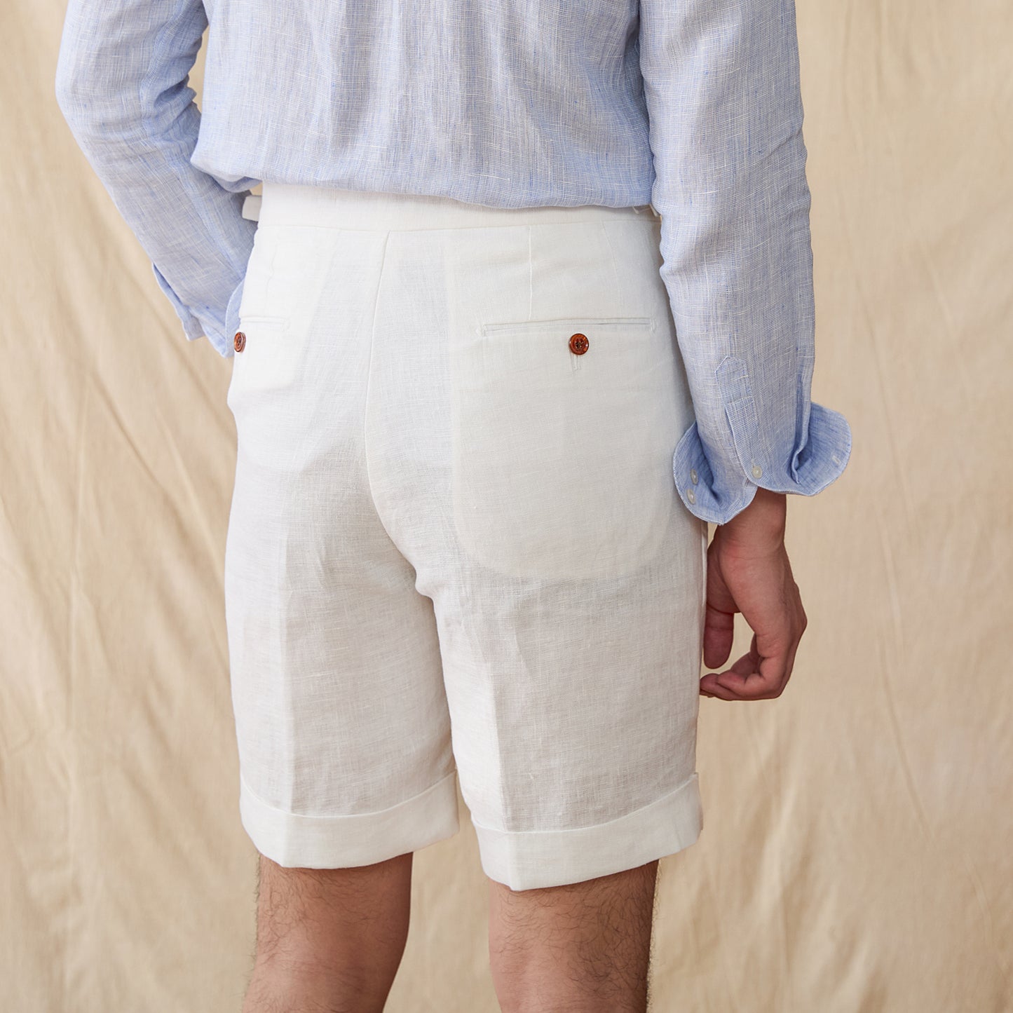 Linen Breathable Shorts Lightweight Italian All-match Casual Pants In Naples