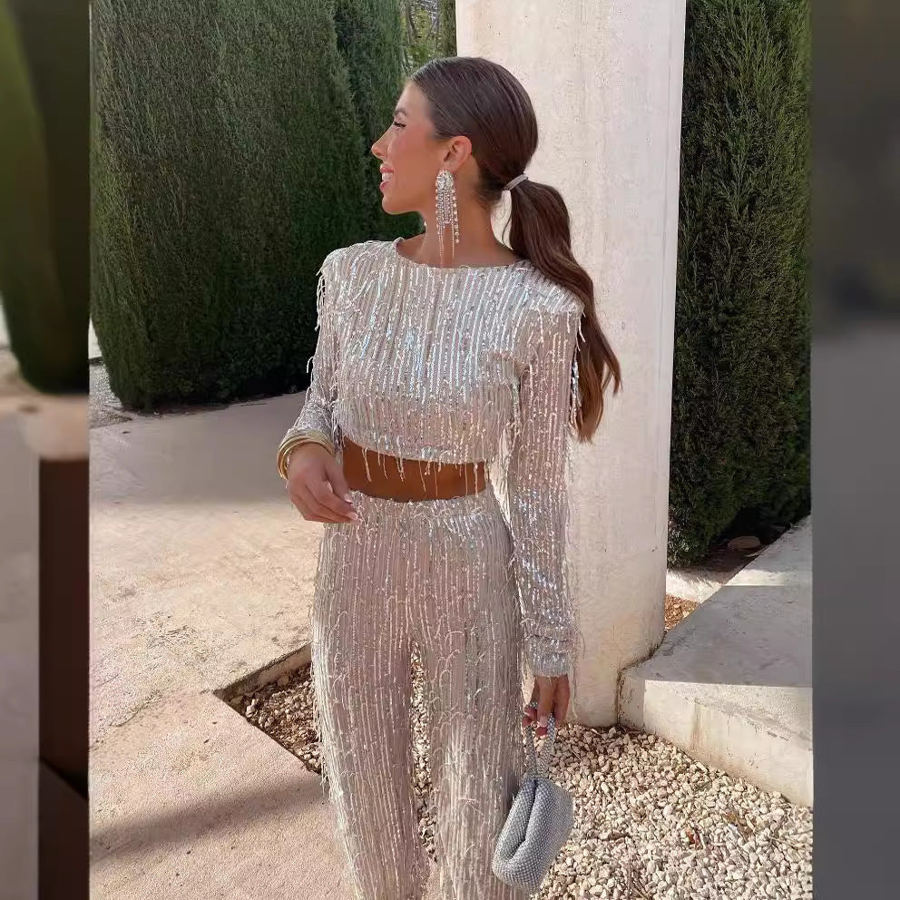 European And American Tassel Dress