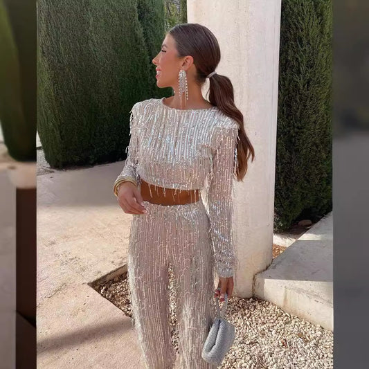 European And American Tassel Dress