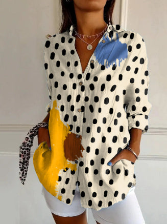 Women's Long Half Sleeve Floral Print Cardigan